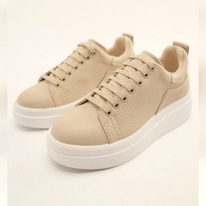 Zara athletic leather sneakers